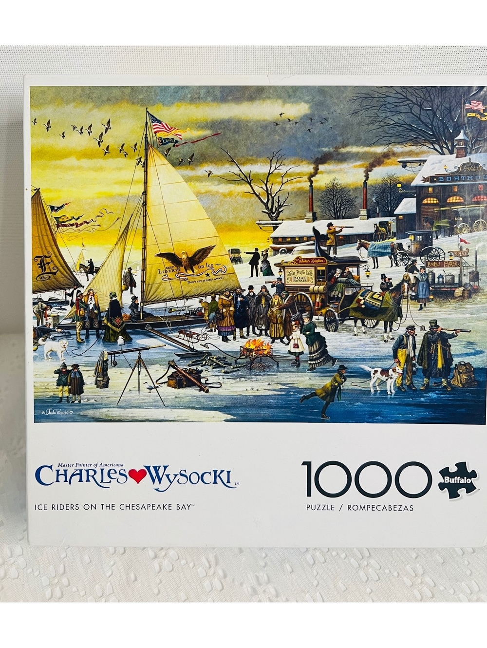 Charles Wysocki Ice Riders Chesapeake Bay jigsaw puzzle 1000 buffalo Americana